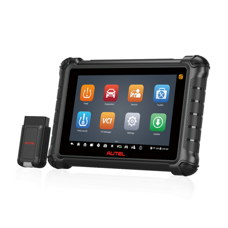 Autel MaxiDAS DS900-TS Diagnosetablet mit MaxiVCI V150 und TPMS-Startmenü