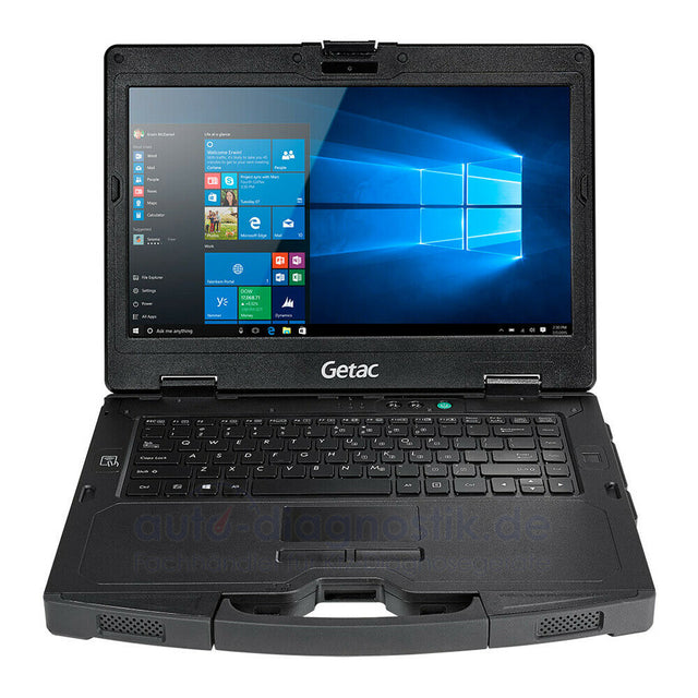 Getac S410 Semi-Rugged Notebook i5-6300U mit 14 Zoll Full-HD-Touchdisplay, Frontansicht