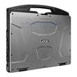 Getac S410 Rugged Notebook geschlossen, seitliche Anschlüsse und Griff