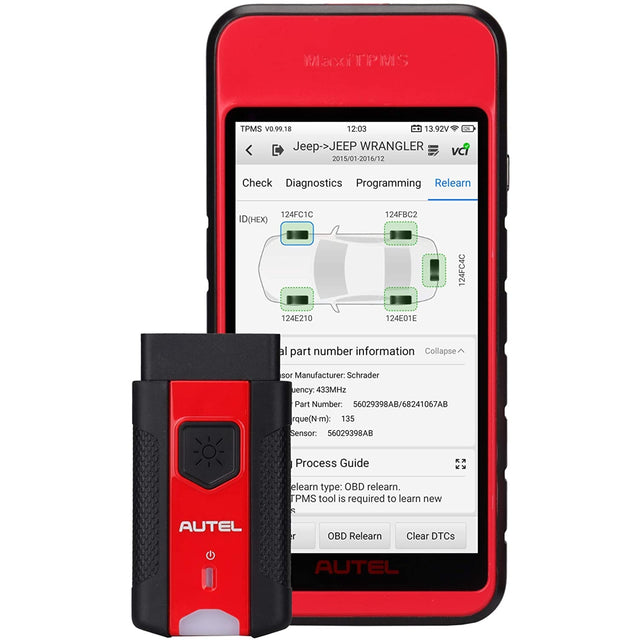 Autel MaxiTPMS ITS600 Pro RDKS-Diagnosegerät mit MaxiVCI V200 Bluetooth-Interface