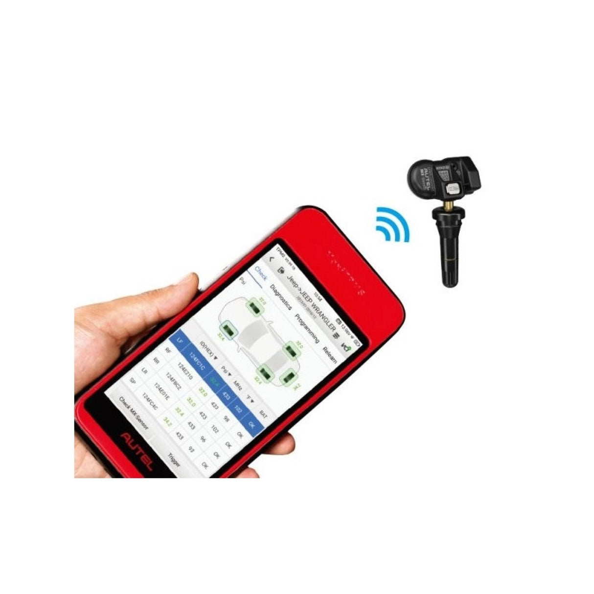 Autel MaxiTPMS ITS600 Pro liest RDKS-Sensor kabellos aus
