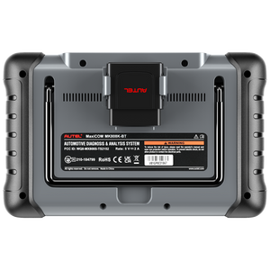 Autel MaxiCom MK808K-BT Rückseite mit angedocktem MaxiVCI Mini