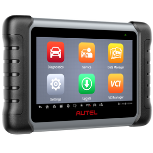 Autel MaxiCom MK808K-BT Seitenansicht mit Schutzrahmen