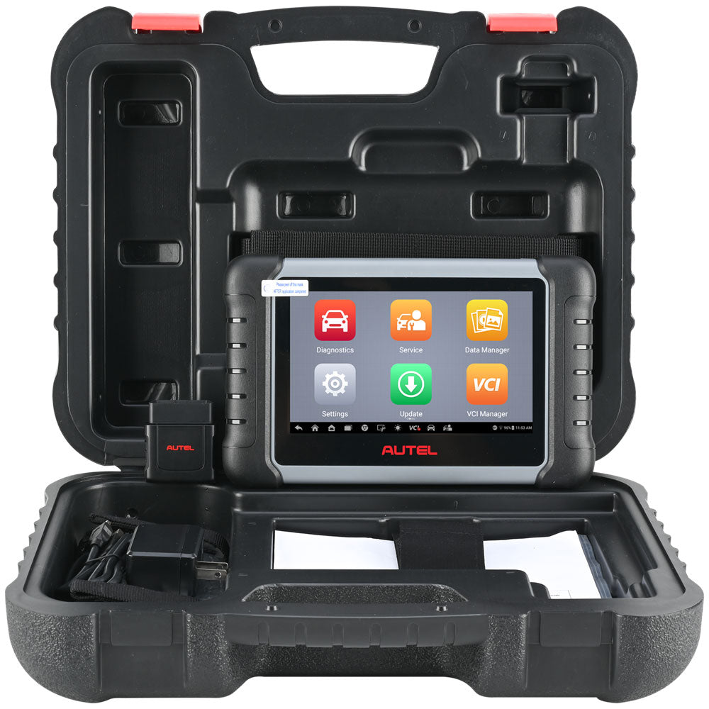Autel MaxiCom MK808K-BT im Transportkoffer mit MaxiVCI Mini und Zubehör