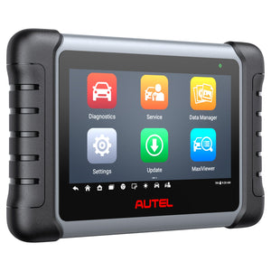 Autel MaxiCom MK808S Seitenansicht mit griffigem Schutzrahmen