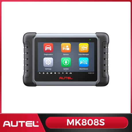 Autel MaxiCom MK808S Diagnosetablet mit 7-Zoll-Touchscreen und Hauptmenü