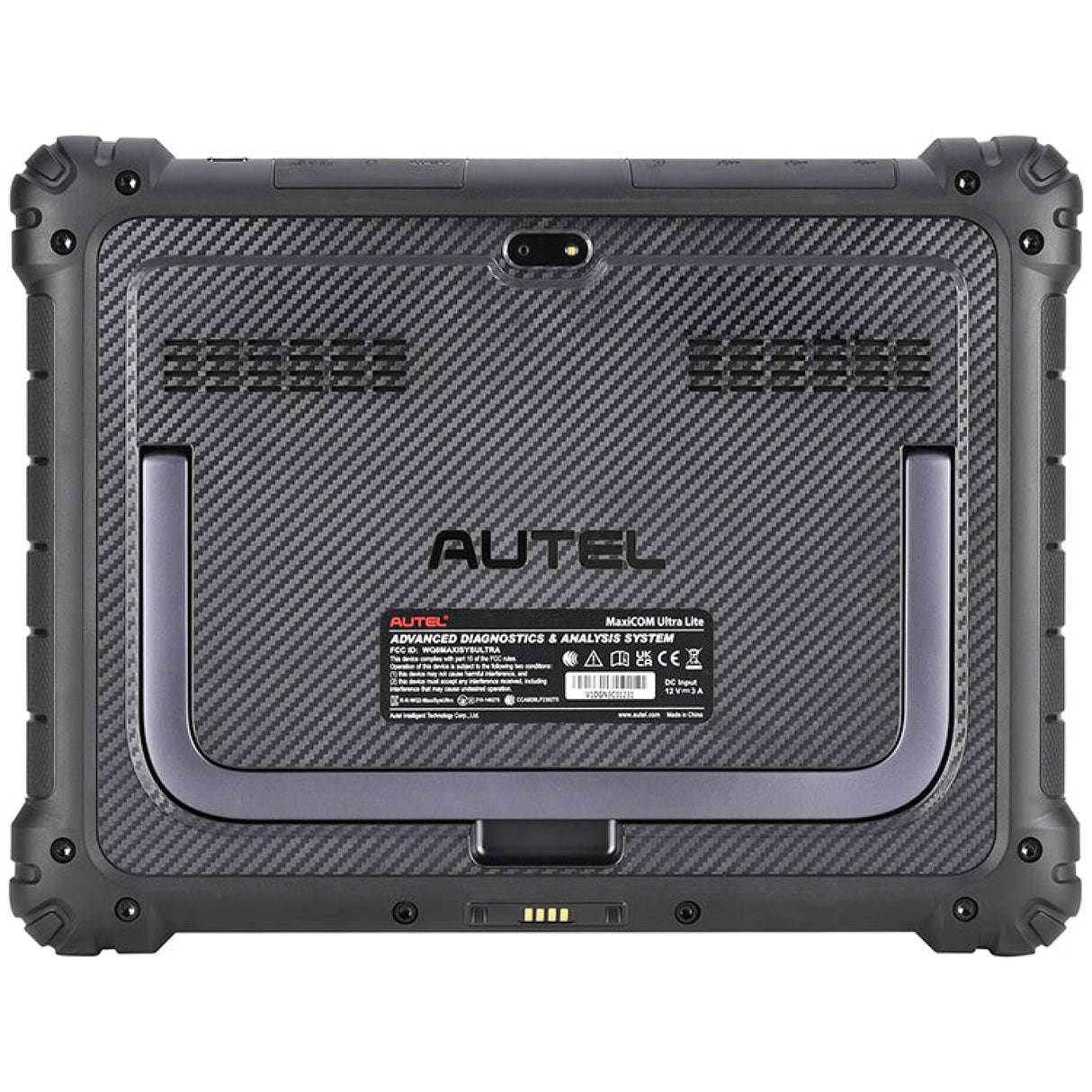 Autel MaxiCom MK Ultra Lite Rückseite mit Standfuß und Kamera