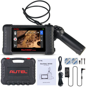 Autel MaxiVideo MV500 Lieferumfang mit Koffer, Ladegerät, Kabeln und Aufsätzen