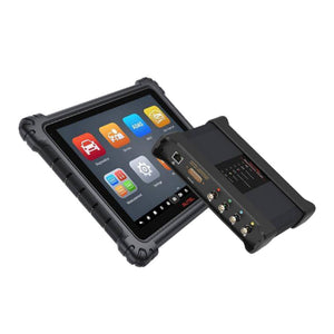 Autel MaxiSys Ultra EV Seitenansicht mit Anschlussseite des MaxiFlash VCMI