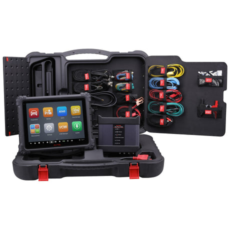 Autel MaxiSys Ultra EV Komplettset im offenen Koffer mit MaxiFlash VCMI und Messleitungen