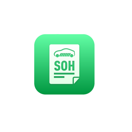 Autel SOH-Blitztest-Lizenz – Symbolgrafik SOH-Batteriebericht für E-Fahrzeuge