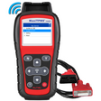 Autel MaxiTPMS TS508WF RDKS-Diagnosegerät mit angeschlossenem OBD-Kabel und WLAN-Symbol