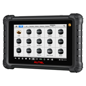 Autel MaxiTPMS TS900 mit Fahrzeugmarken-Auswahl auf dem Display