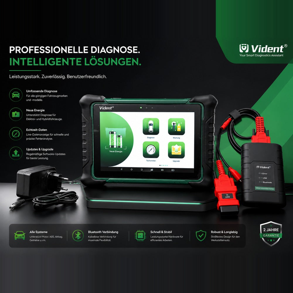 Vident iSmart920 EV Komplettset mit Adaptern für Elektro- und Hybridfahrzeuge