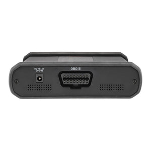 Autel EVDiag Box Anschlussseite mit OBD2-Anschluss und 12-Volt-Stromversorgung