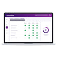 Autodata Software mit Wartungsplan und Serviceintervallen auf dem Laptop