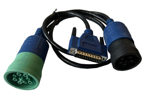 CNH diagnostic connector 9 pin to 6 pin adapter cable for agriculture and construction