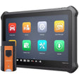 OTOFIX D1 ProS2 Diagnosetablet in Schrägansicht mit orangefarbenem Bluetooth-VCI und Diagnose-Menü