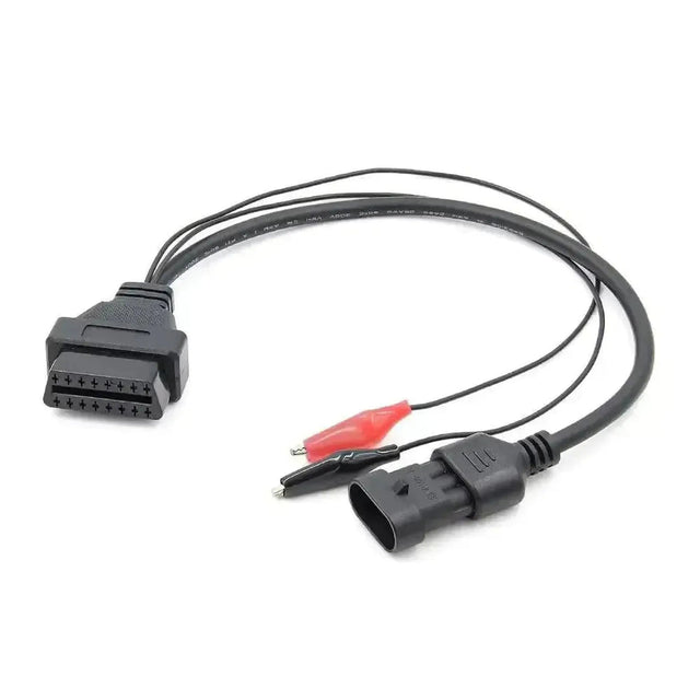 Fiat 3 Pin OBD1 auf OBD2 Adapterkabel mit Krokodilklemmen für Diagnosegeräte