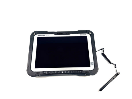 Panasonic Toughbook FZ-G2 Rugged Tablet – Frontansicht mit Digitizer-Stift und Bedientasten