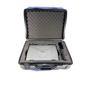 Elektronisches Service Tool CNH EST mit Getac S410 und DPA5 Multiplexer – professionelle Fahrzeugdiagnose für Baumaschinen im robusten Koffer