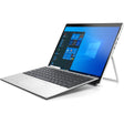 HP Elite x2 1013 G4 2-in-1 Tablet mit aufgestelltem Kickstand und angeschlossener Tastatur, Frontansicht rechts