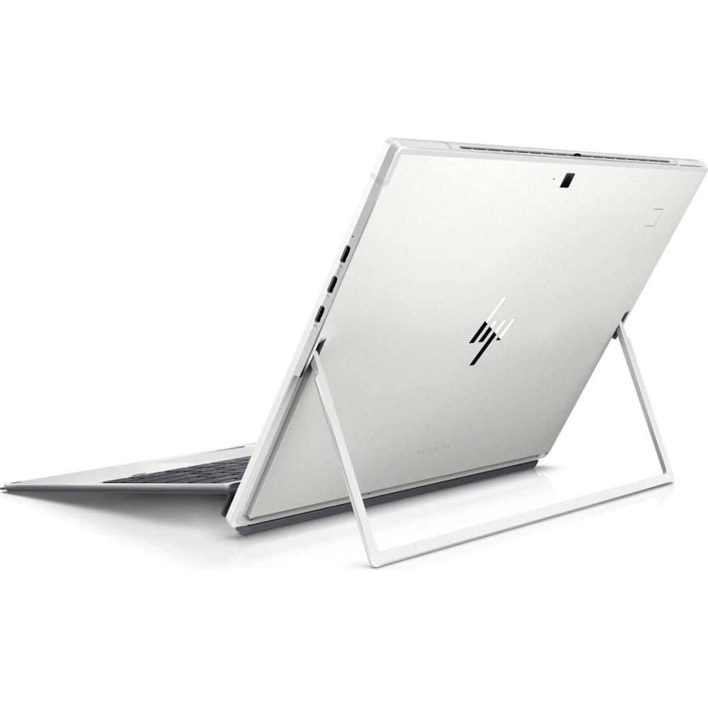 HP Elite x2 1013 G4 Rückseite mit HP-Logo und ausklappbarem Kickstand