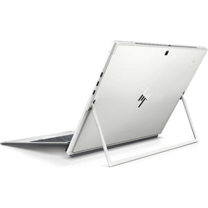 HP Elite x2 1013 G4 Rückseite mit HP-Logo und ausklappbarem Kickstand