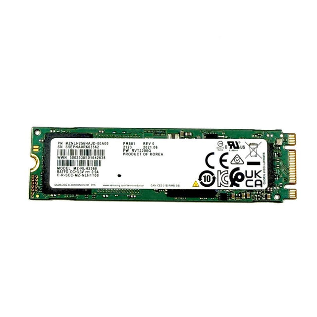 Samsung PM881 M.2 SATA SSD 256GB 2280 (MZ-NLH2560)