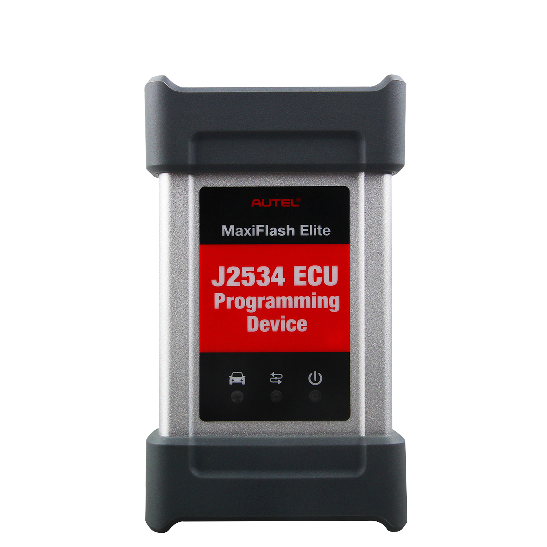 Autel MaxiFlash Elite J2534 Pass-Thru-Interface für ECU-Programmierung, Frontansicht mit Status-LEDs