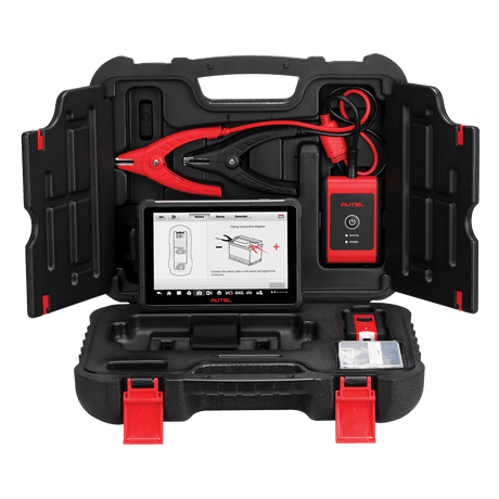 Autel MaxiBAS BT609 Batterie- und Diagnosetester im Transportkoffer mit Testklemmen und Bluetooth-Interface