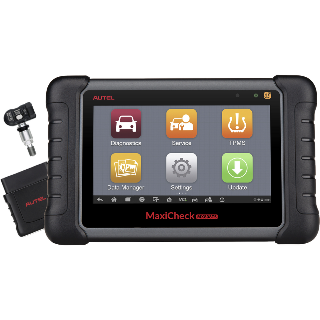 Autel MaxiCheck MX808S-TS mit TPMS-Menü, RDKS-Sensor und MaxiVCI Mini