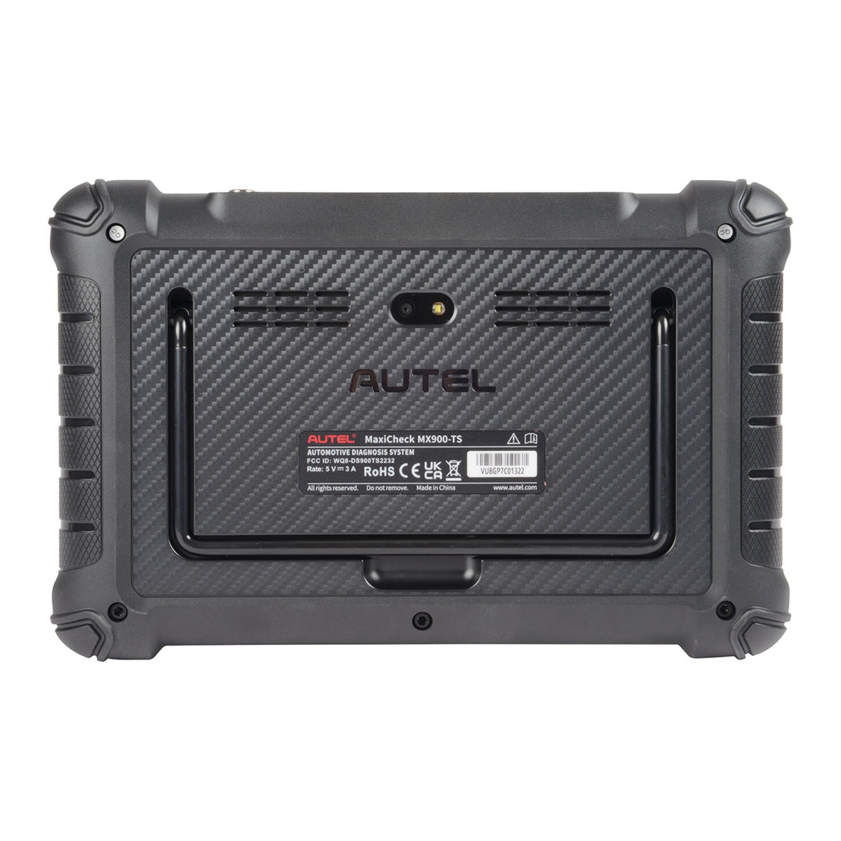 Autel MaxiCheck MX900-TS Rückseite mit Kamera und Typenschild
