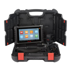 Autel MaxiCheck MX900-TS im geöffneten Transportkoffer mit Interface und 230-V-Netzteil