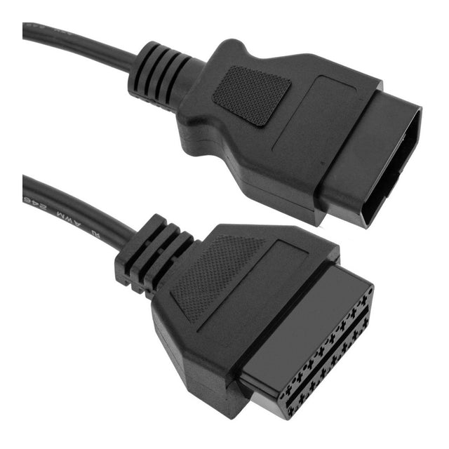 OBD2 Verlängerungskabel mit 16 Pin Stecker und 16 Pin Buchse für Diagnosegeräte