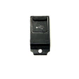 Schwarze USB-Port-Abdeckung für das Panasonic Toughbook CF-19 mit USB-Symbol und Befestigungslasche