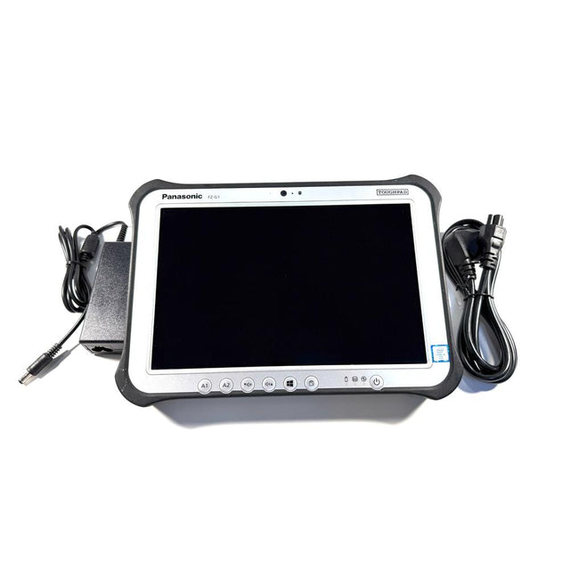 Panasonic Toughpad FZ-G1 MK4 Vorderseite mit Ladegerät – robustes Tablet