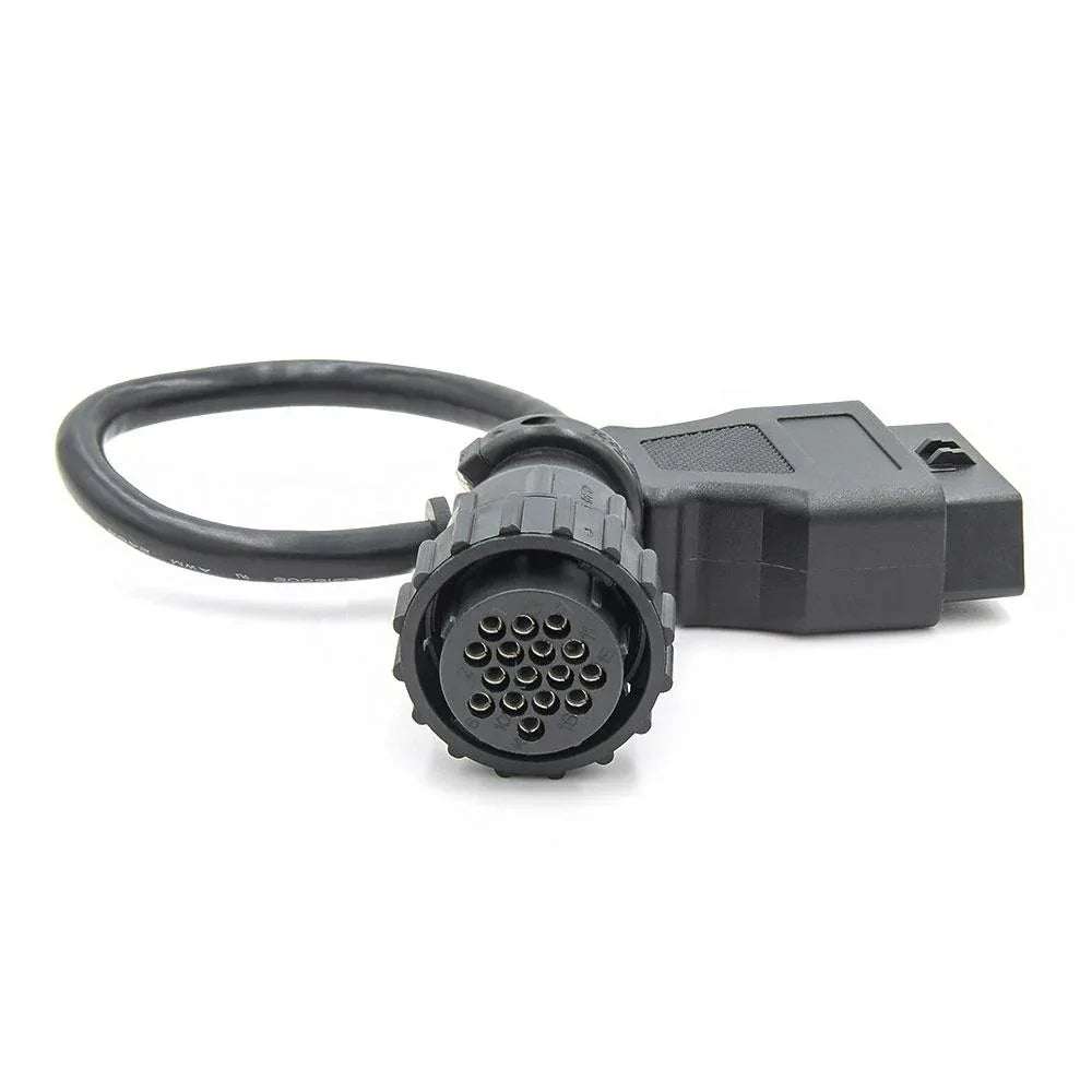 Scania 16 Pin OBD1 auf OBD2 Adapterkabel mit rundem 16-poligem Scania Diagnosestecker und OBD2 Buchse