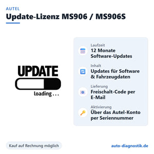 Autel Update-Lizenz MS906 und MS906S mit Übersicht der wichtigsten Leistungen