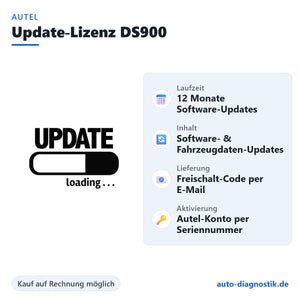 Autel Update-Lizenz DS900 mit Übersicht der wichtigsten Eigenschaften