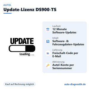 Autel Update-Lizenz DS900-TS mit Übersicht der wichtigsten Eigenschaften