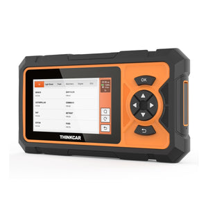 Thinkcar Thinkscan HD Handgerät schräg mit 5-Zoll-Touchscreen und Markenauswahl