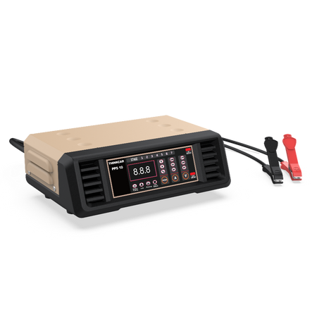 Thinkcar PPS 10 Batterieladegerät mit Digitalanzeige und Polklemmen