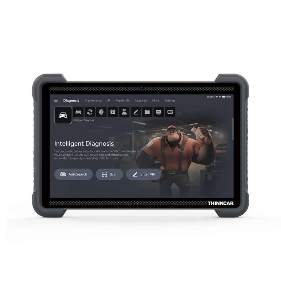 THINKCAR Thinktool 394 Diagnosetablet frontal mit Gummi-Eckschutz