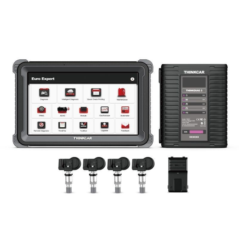 THINKCAR Thinktool Expert 3 in 1 Set mit Tablet, THINKDIAG-Box, RDKS-Modul und vier Reifendrucksensoren