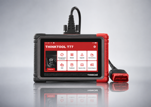 THINKCAR Thinktool T77 mit deutscher Menüoberfläche und OBD2-Kabel