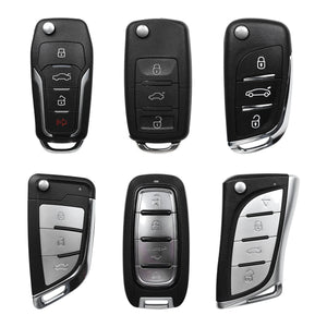 Sechs programmierbare Funkschlüssel aus dem Lieferumfang des Thinkcar TKEY101