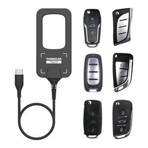 Thinkcar TKEY101 Schlüsselprogrammierer mit USB-C-Kabel und sechs Funkschlüsseln