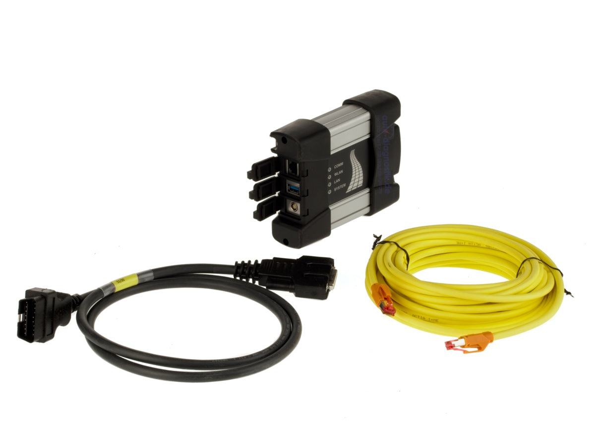 Original BMW ICOM Next A Diagnoseinterface Vorderseite mit OBD-Anschluss