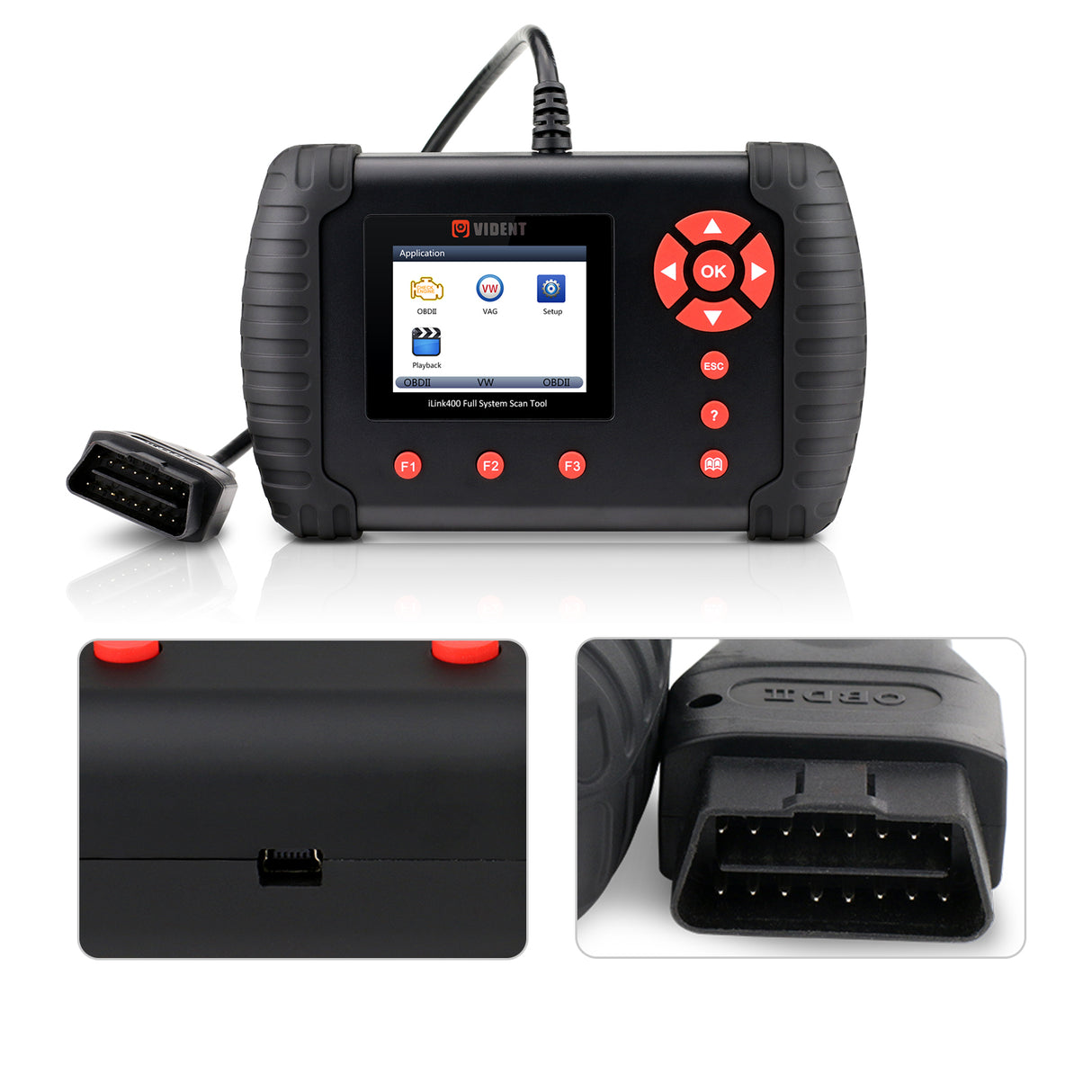 Vident iLink400 Porsche Professional Automotive Diagnostic Device Full System Single Brand Scan Tool